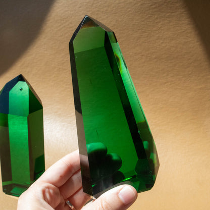 Green Glass Obsidian Tower