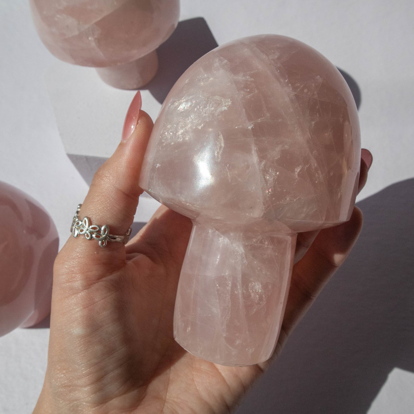 Rose Quartz Mushroom