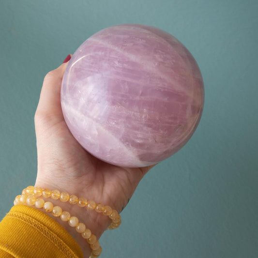 Lavender Rose Quartz Sphere