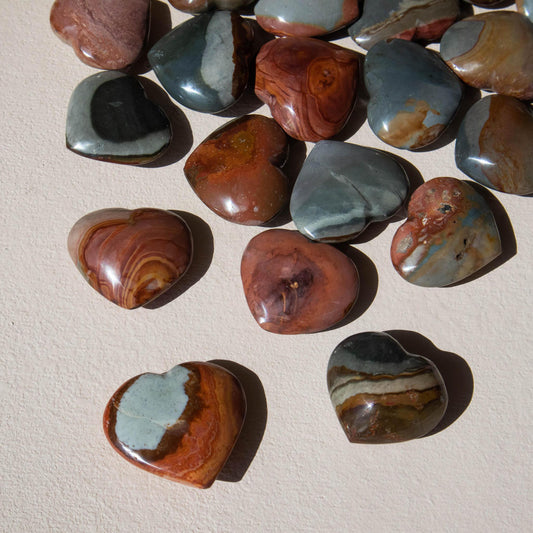 polychrome jasper, polychrome jasper heart, crystal heart, polychrome jasper crystal, polychrome jasper stone, polychrome jasper properties, polychrome jasper healing properties, polychrome jasper metaphysical healing, polychrome jasper meaning