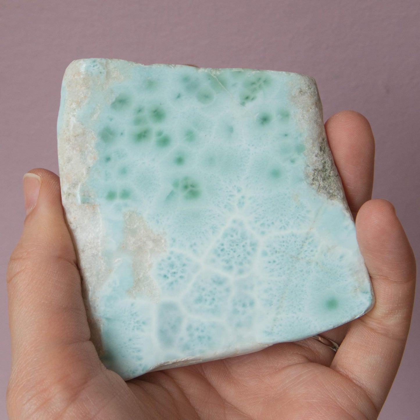 larimar, larimar crystal, larimar healing properties, larimar metaphysical properties, larimar spiritual meaning, larimar meaning, larimar slabs, large larimar, larimar specimen