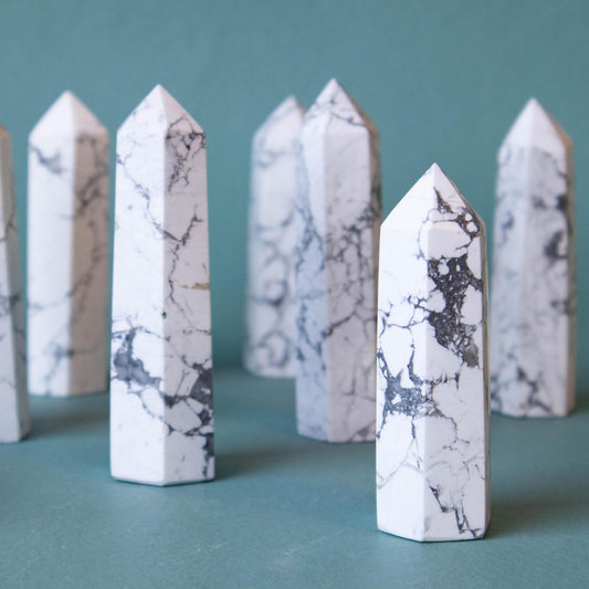 White Howlite Obelisk