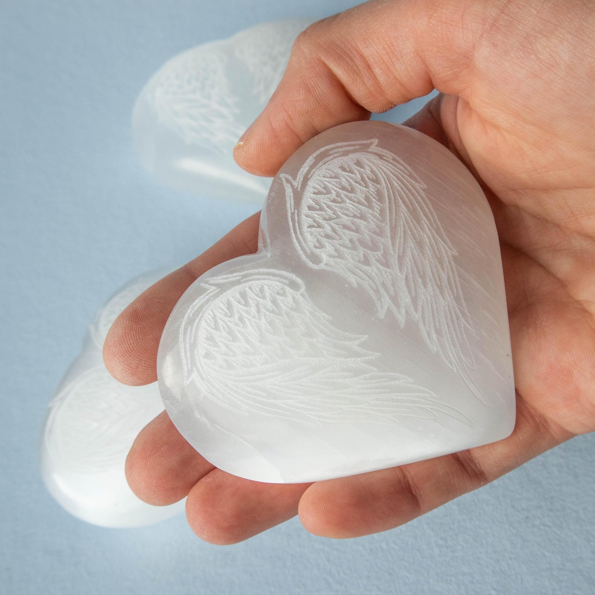 selenite, selenite heart, selenite angel wing heart, selenite angel wings, crystal heart, gemstone heart, selenite crystal, selenite stone, selenite gemstone, selenite properties, selenite healing properties, selenite metaphysical properties, selenite meaning