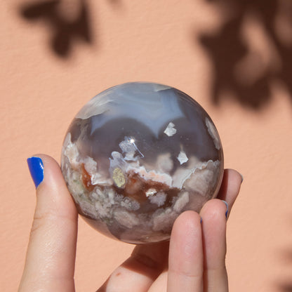 Flower Agate Sphere