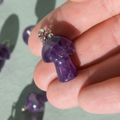 amethyst, amethyst mushroom pendant, amethyst jewelry, crystal mushroom, crystal jewelry, gemstone mushroom, gemstone jewelry, amethyst crystal, amethyst stone, amethyst properties, amethyst healing properties, amethyst metaphysical properties, amethyst meaning, amethyst gifts, crystal gifts