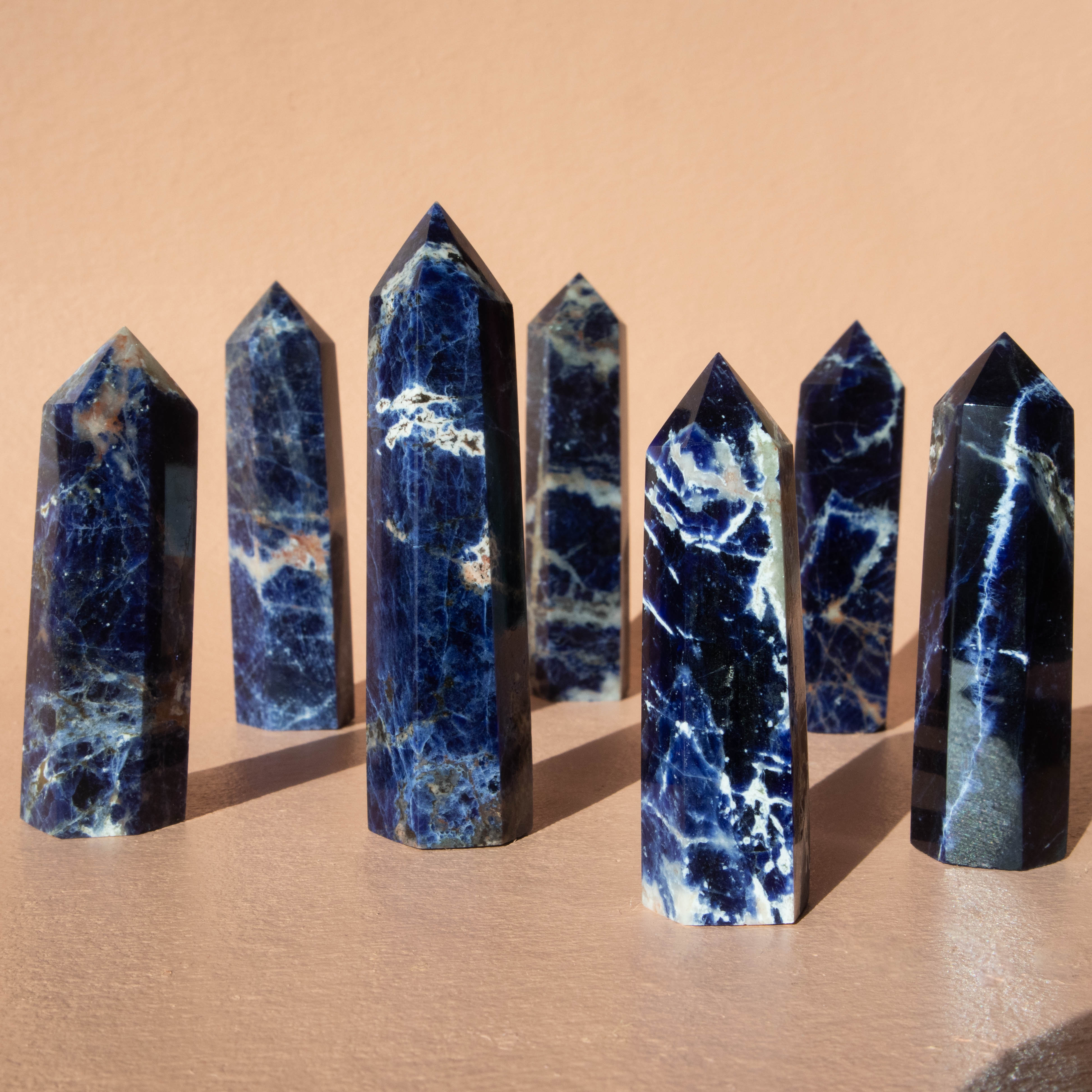 Sodalite Crystal Tower - Sodalite Point - deals Crystal Obelisk - Healing Crystal - Meditation Stones (2 Sizes Available)