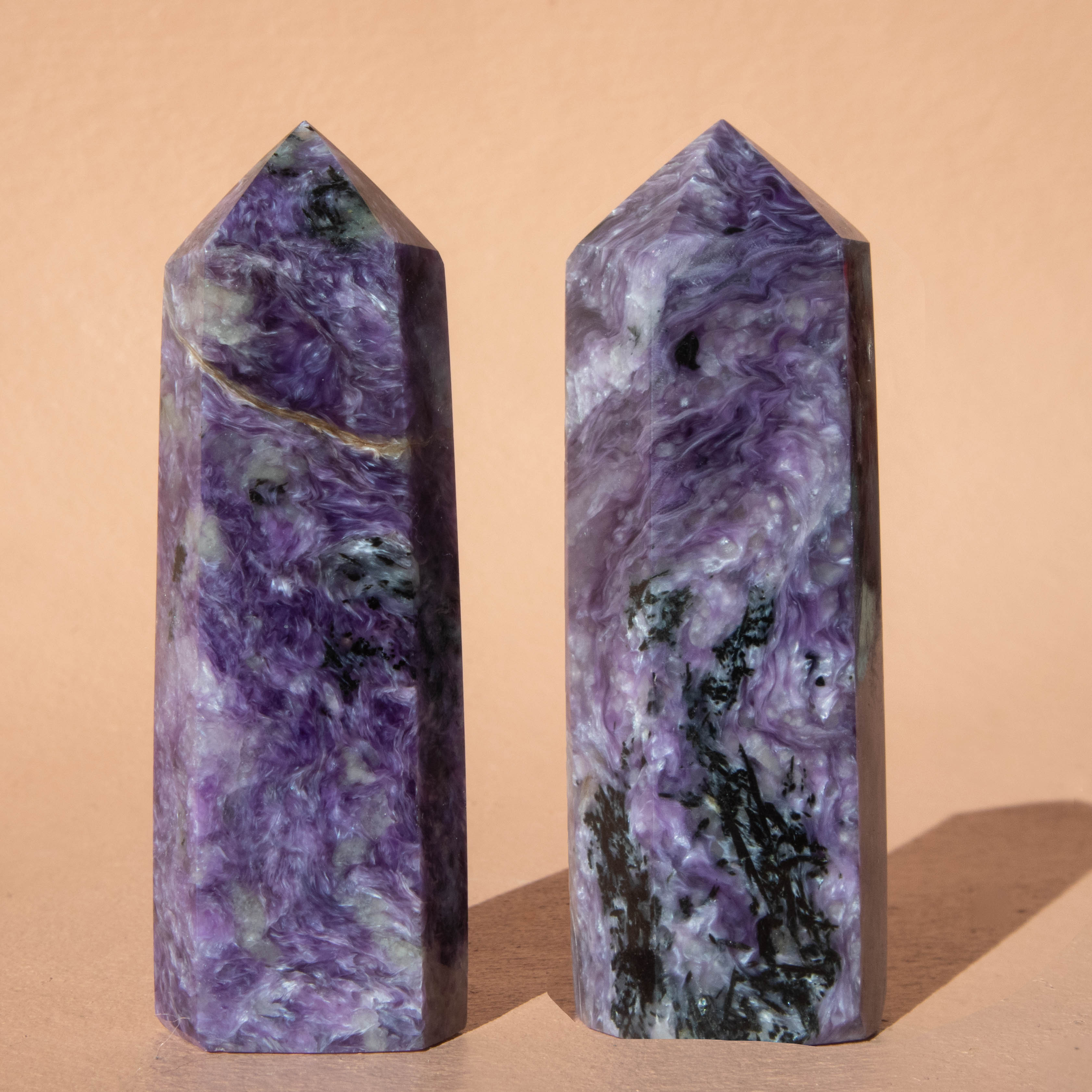 Charoite Tower – Kailua Crystals