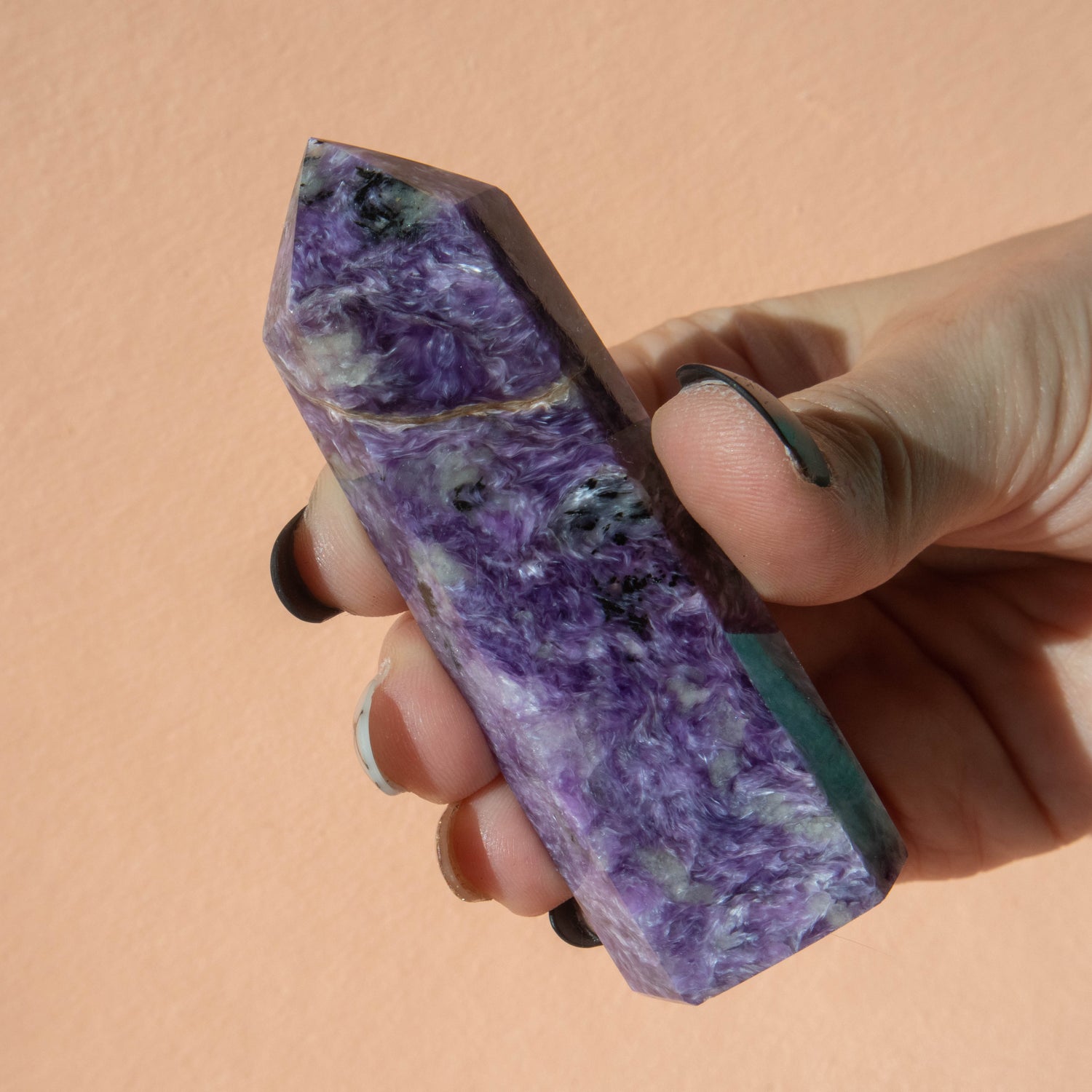 Charoite Tower – Kailua Crystals