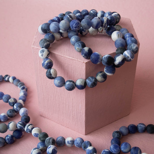 Sodalite Matte Bracelet 8mm