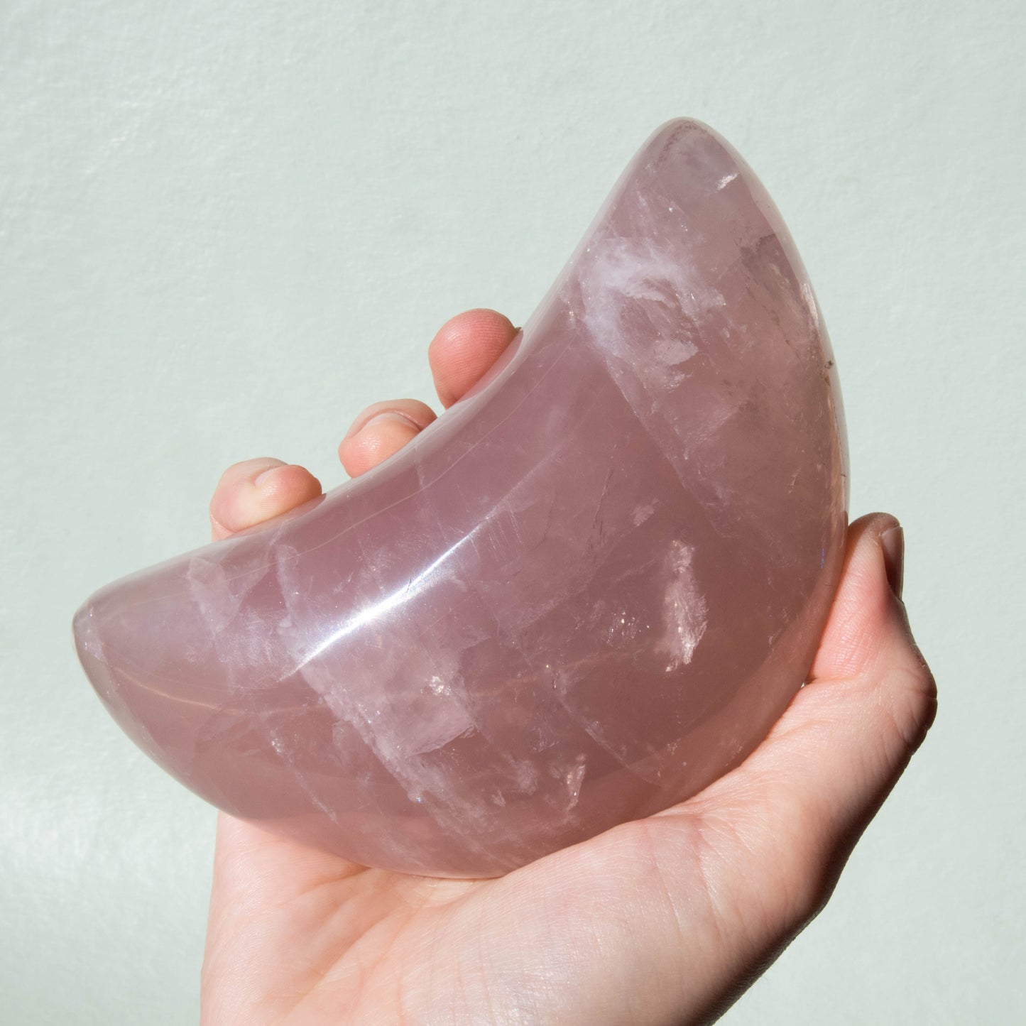 Rose Quartz Crescent Moon