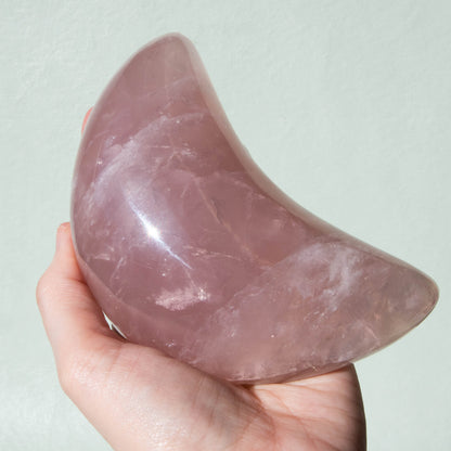 Rose Quartz Crescent Moon