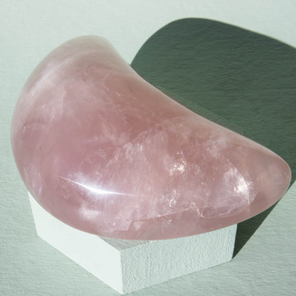 Rose Quartz Crescent Moon