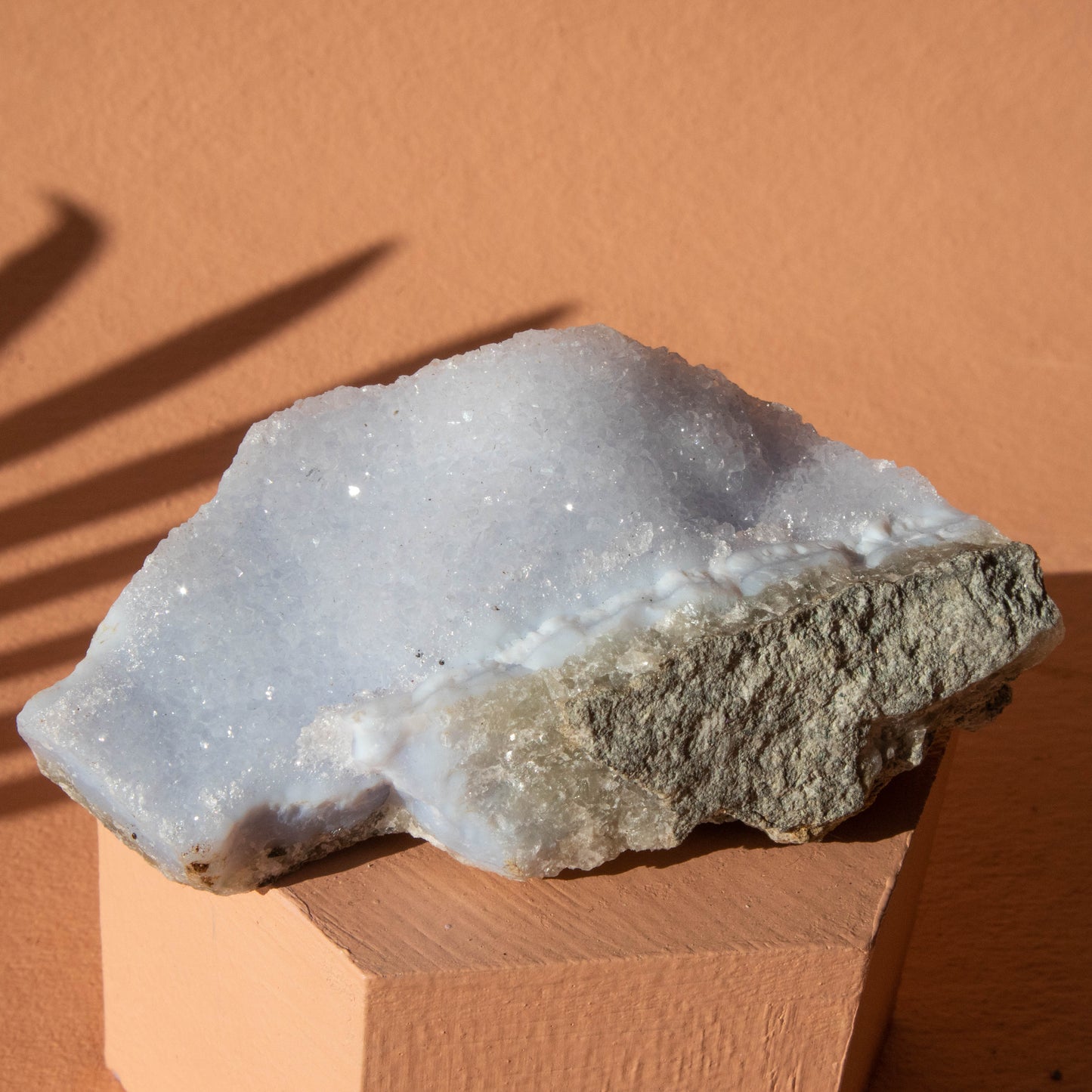 Raw Blue Lace Agate Geode