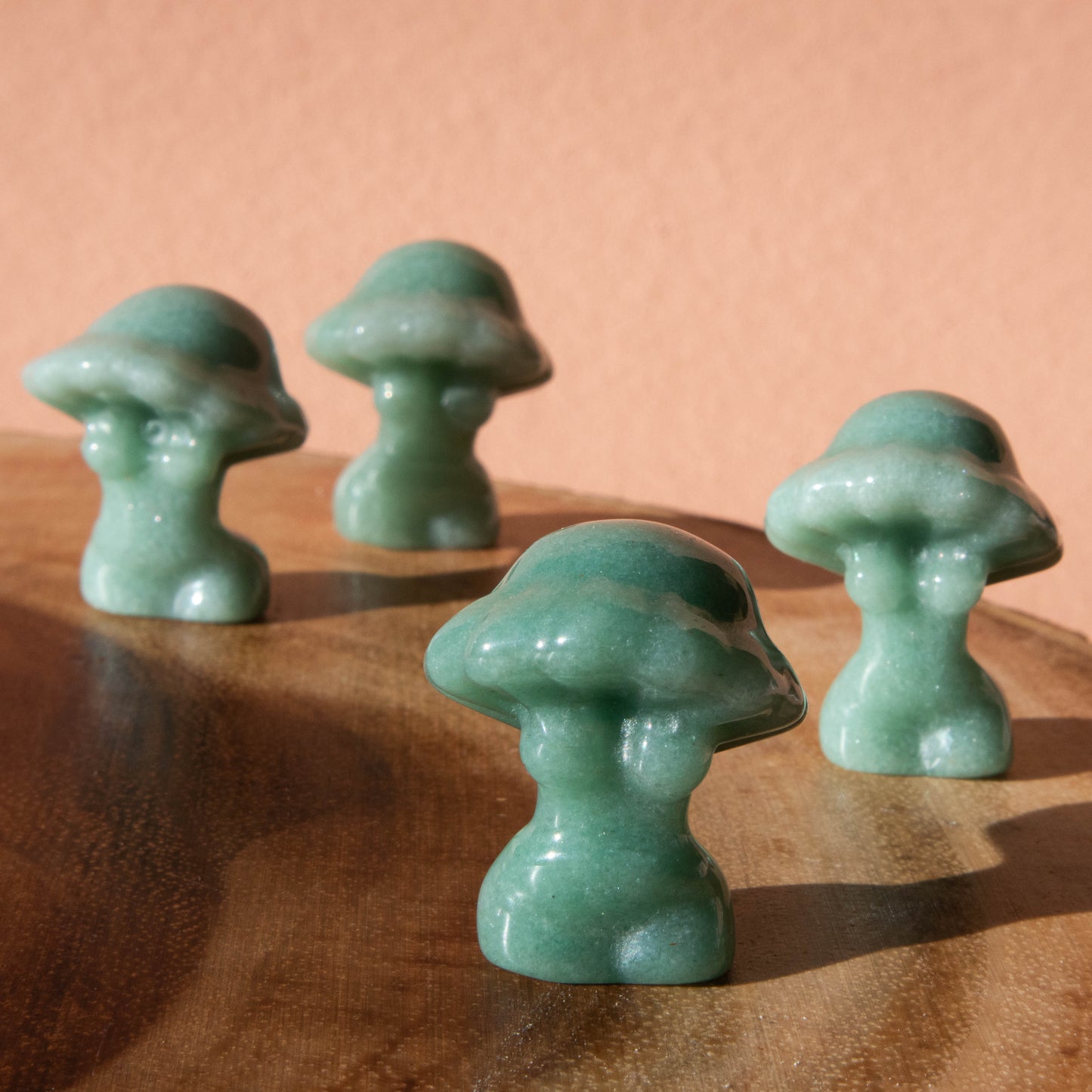 Green Aventurine Mushroom Goddess Body 1.25"