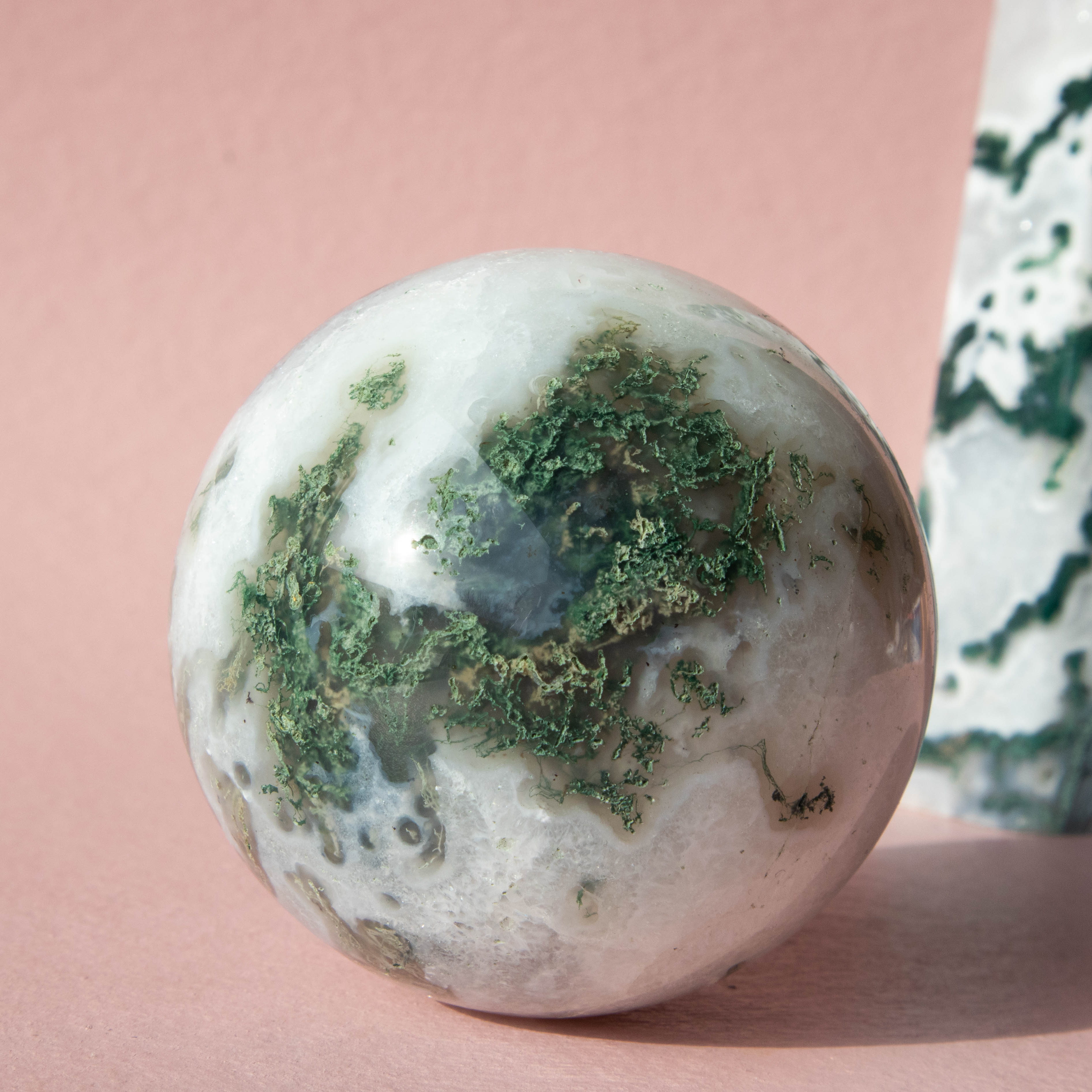 Moss 2024 Agate Sphere