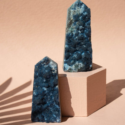 Raw Blue Fluorite Tower