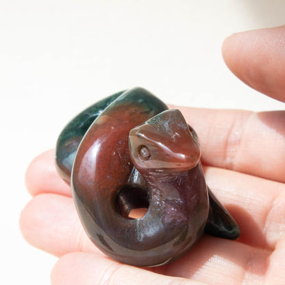 ocean jasper, ocean jasper serpent, ocean jasper snake, crystal serpent, crystal snake, crystal animal, gemstone snake, gemstone animal, ocean jasper crystal, ocean jasper stone, ocean jasper properties, ocean jasper healing properties, ocean jasper metaphysical properties, ocean jasper meaning