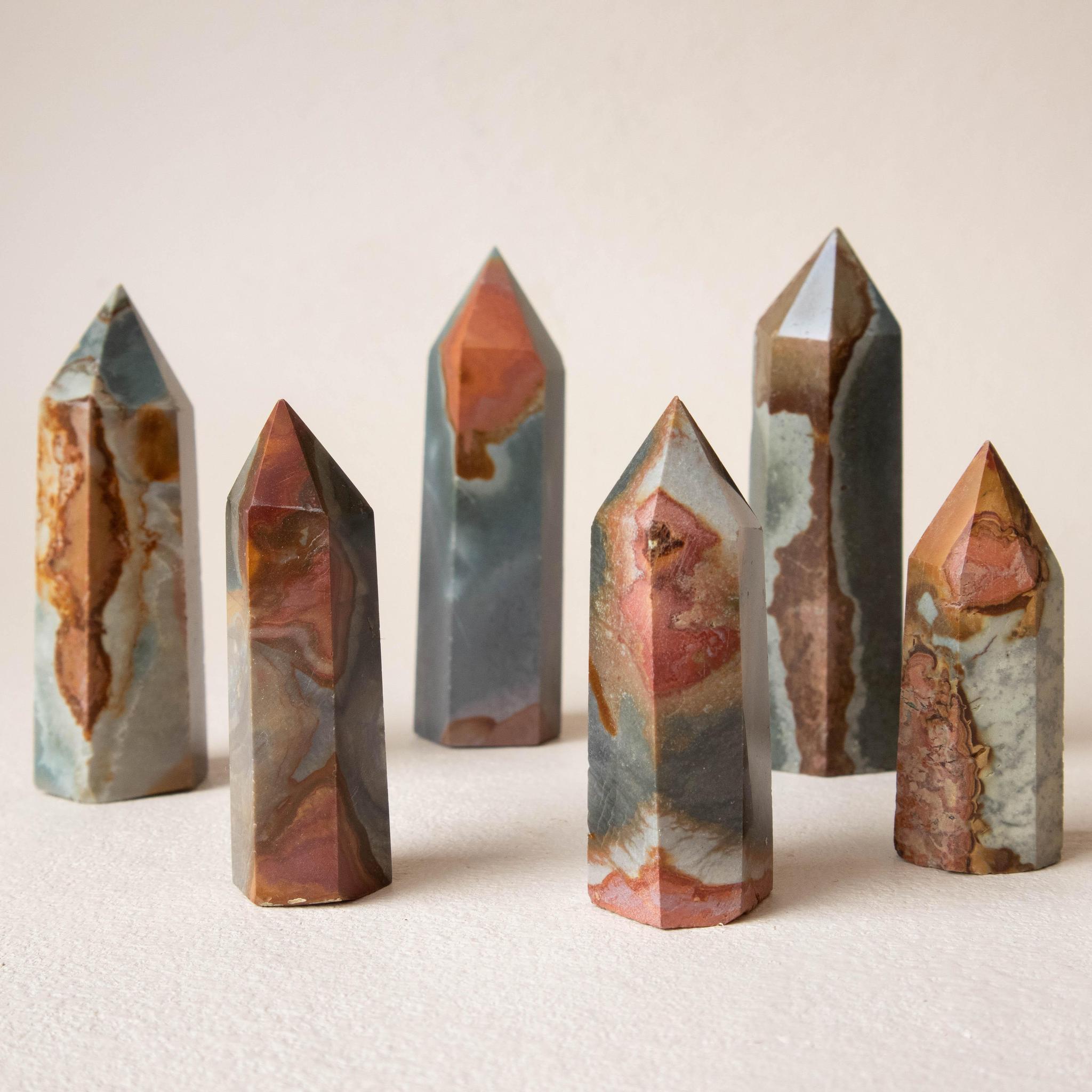 Polychrome Jasper Tower – Kailua Crystals