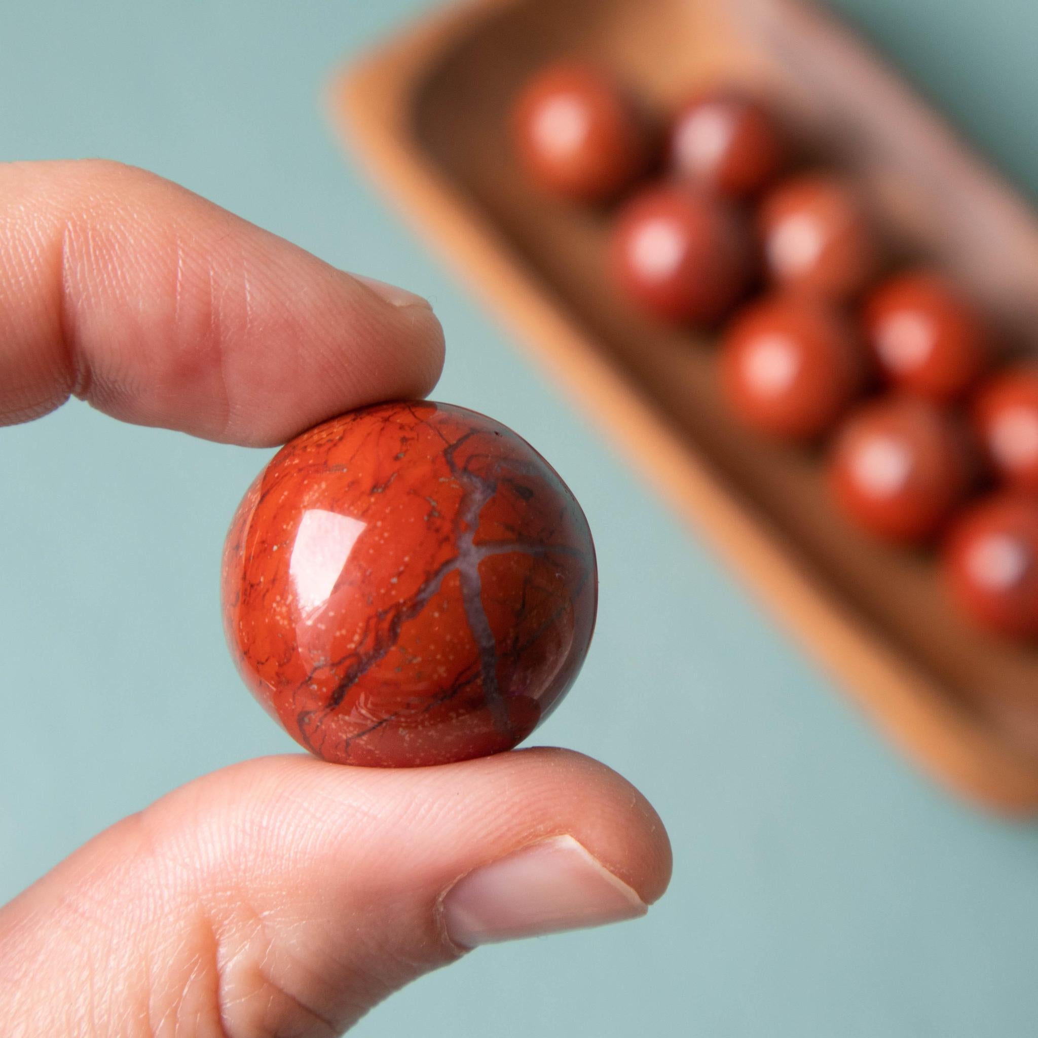 Hot Red jasper spheres