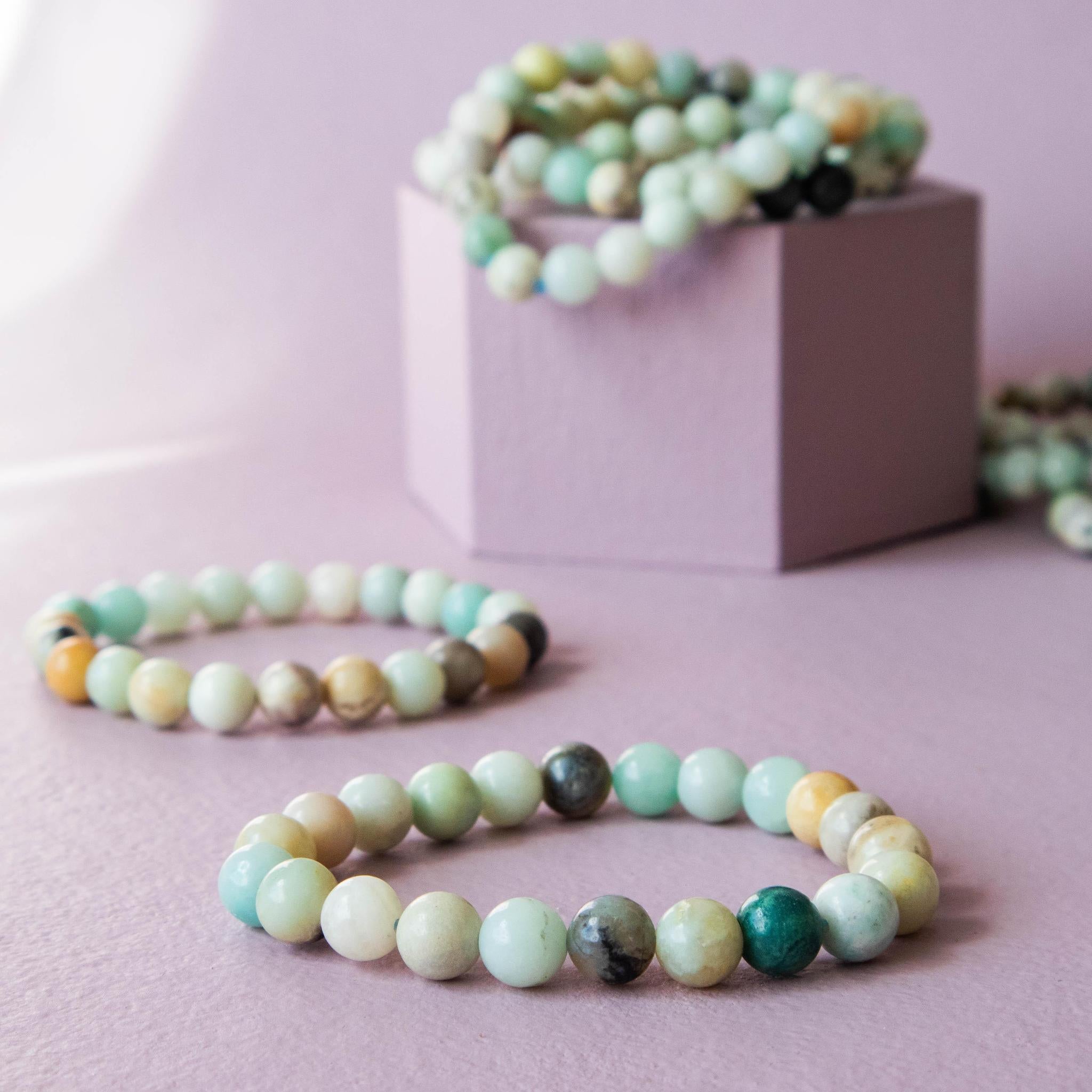 Amazonite stone deals bracelet