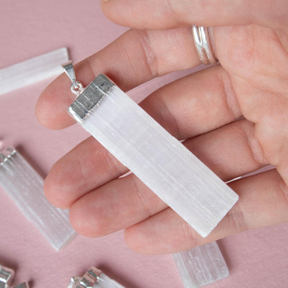 selenite, selenite pendant, selenite blade pendant, crystal pendant, crystal jewelry, gemstone pendant, gemstone jewelry, selenite crystal, selenite stone, selenite gemstone, selenite properties, selenite healing properties, selenite metaphysical properties, selenite meaning